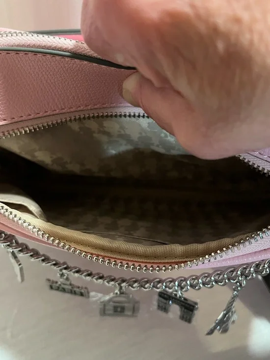Karl Lagerfeld Paris Pink Charm Crossbody NWT $198 MSRP - Picture 11 of 15